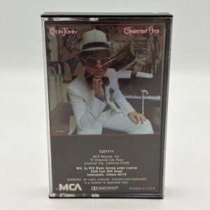 ELTON JOHN GREATEST HITS VOLUME I & II CASSETTE "ROCKET MAN"